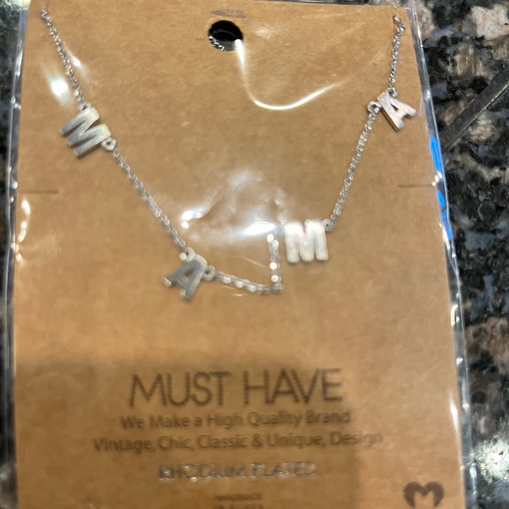 MAMA necklace, new still in original wrapping